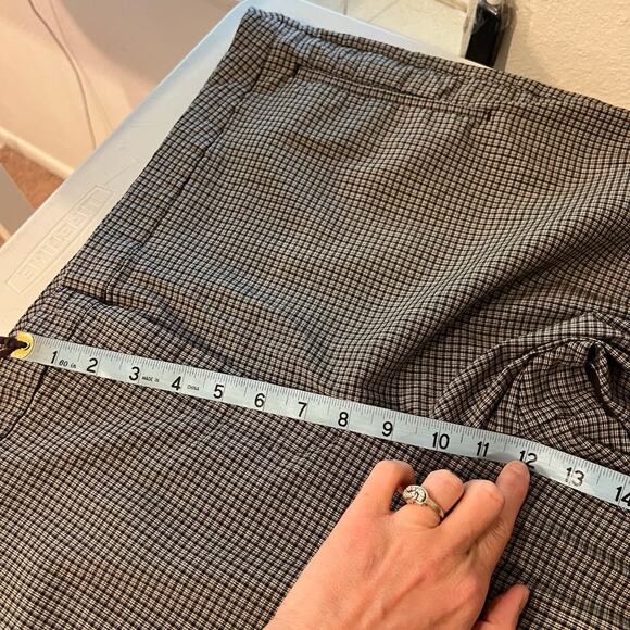 Vintage Worthington Check Plaid Print High Rise Cropped Trouser Pants Size 22W - Picture 11 of 15